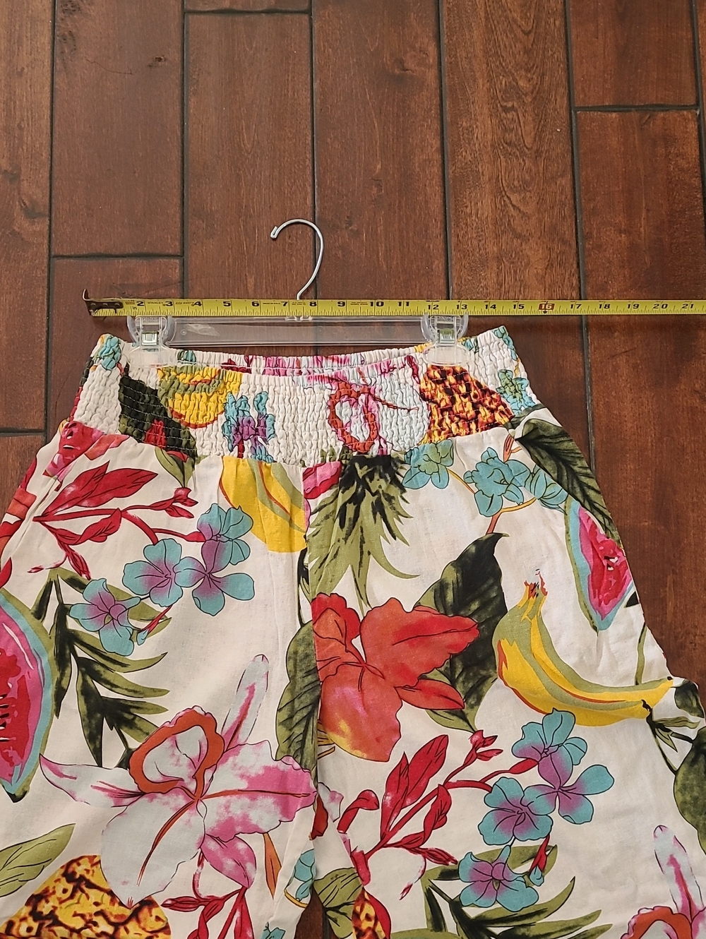 Tahari Tropical Fruit Linen Pants Size XL - Picture 7 of 10